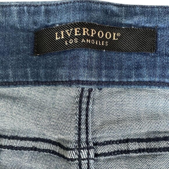 Liverpool Los Angeles Womens Skinny Jeans Size 29 8 High Rise Pull On Stretch De - Picture 10 of 12